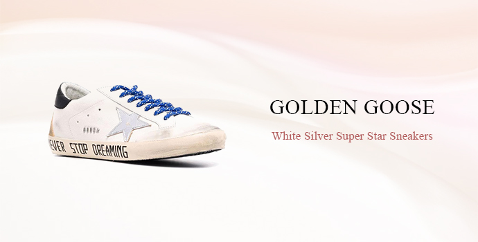Golden Goose
White Silver Super Star Sneakers