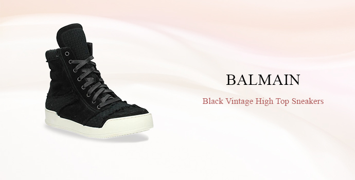 Balmain
Black Vintage High Top Sneakers