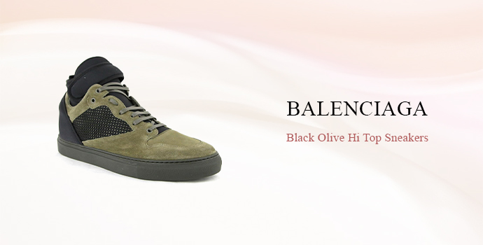 Balenciaga
Black Olive Hi Top Sneakers