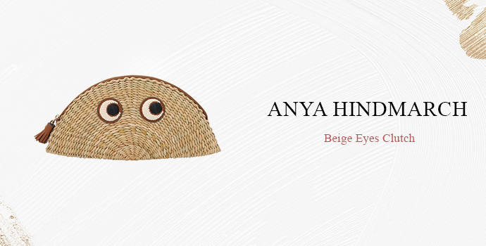 Anya Hindmarch
Beige Eyes Clutch