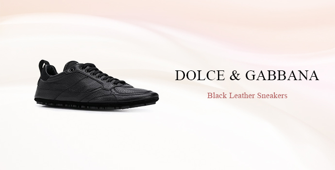 Dolce & Gabbana
Black Leather Sneakers