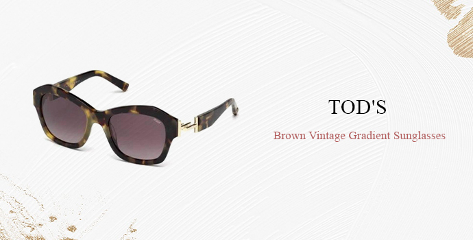 Tod's
Brown Vintage Gradient Sunglasses