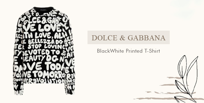 Dolce & Gabbana
BlackWhite Printed T-Shirt