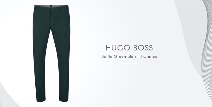 Hugo Boss Bottle Grön Slim Fit Chinos