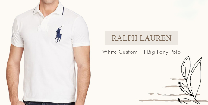 Ralph Lauren
White Custom Fit Big Pony Polo
 