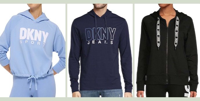 DKNY blue, dark blue and balck hoodies