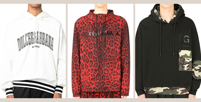 Luxury hoodie brands Dolce Gabbana