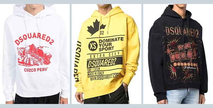 top luxury hoodies brand dsquared2