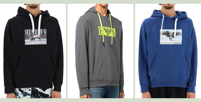 top branded hoodie brands Emporio Armani with 3 hoodies collection