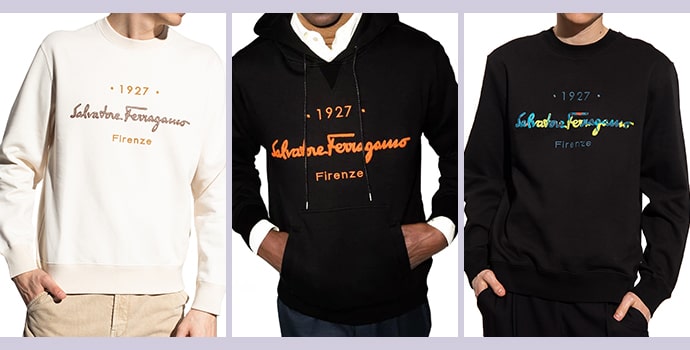 top luxury hoodie brands Salvatore Ferrogamo