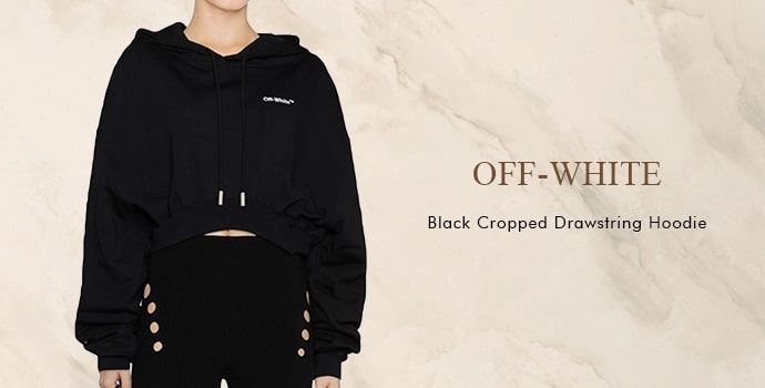 Cropped OFF-WHITE winter hoodie