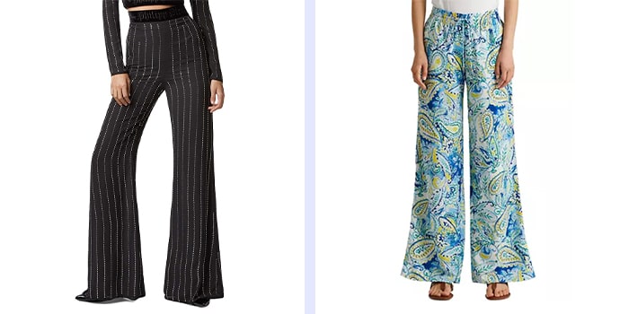 palazzo straight pants in various designs