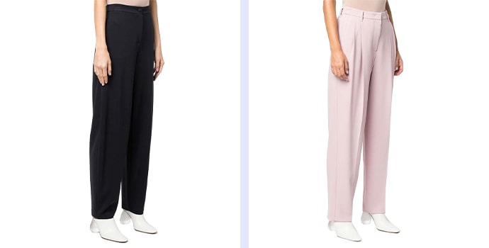 high waist tapered pants