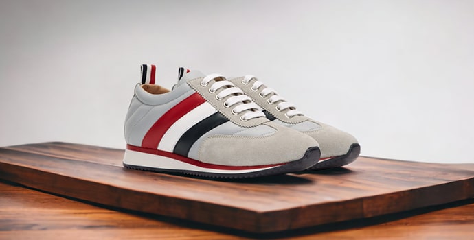  Thom Browne Tricolor Stripe Sneakers