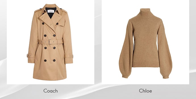 classic trench coat with sweater for women