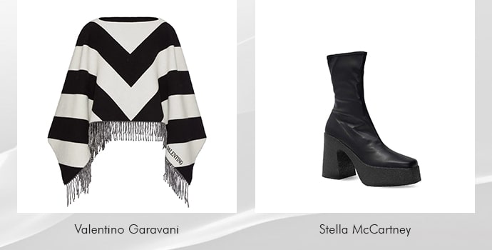 poncho with ankle boots for women