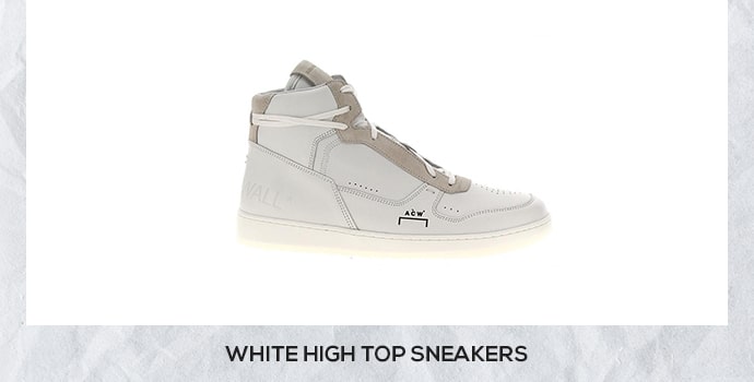 A Cold Wall white top sneakers