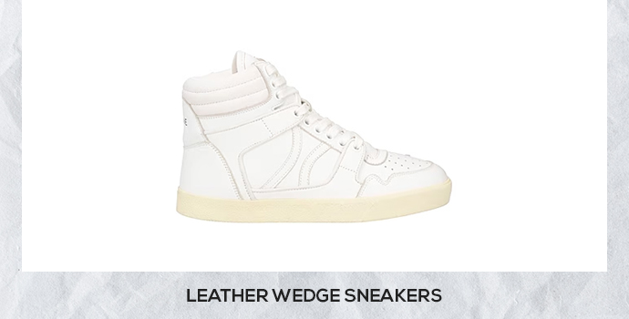 Celine leather wedge sneakers