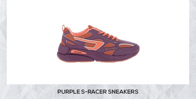 Diesel purple s racer sneakers