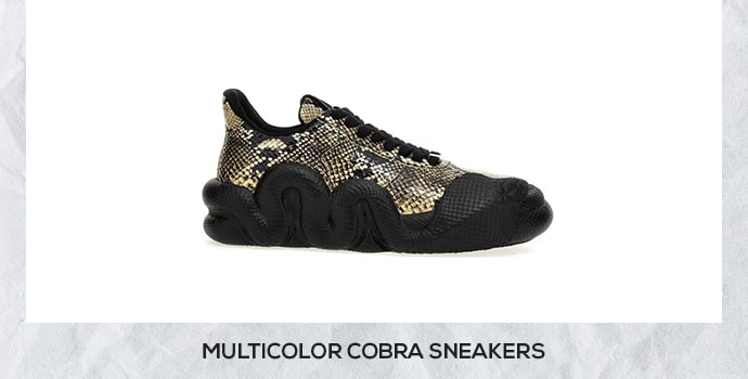 Giuseppe Zanotti multicolour cobra sneakers