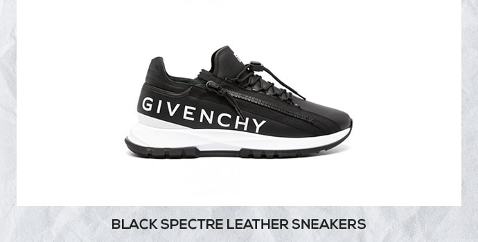 Givenchy black leather sneakers