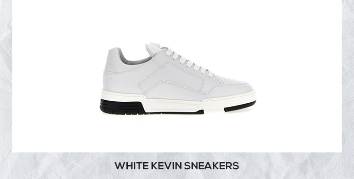 Moschino white kevin sneakers