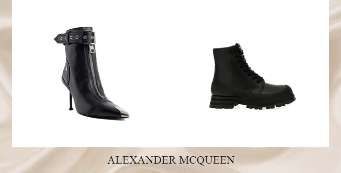 Alexander McQueen black ancle boots