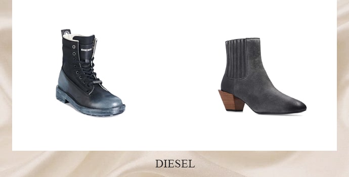 most expensive brand of shoes in the world Diesel black and grey boot