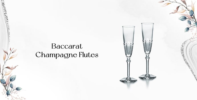 luxury top house warming gifts Baccarat Champagne Flutes