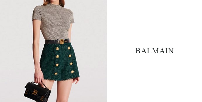 Balmain gray-green color fashion