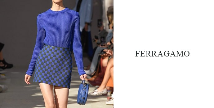 Ferragamo blue dress