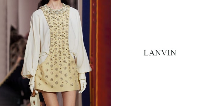 Lanvin fashion dress cream color