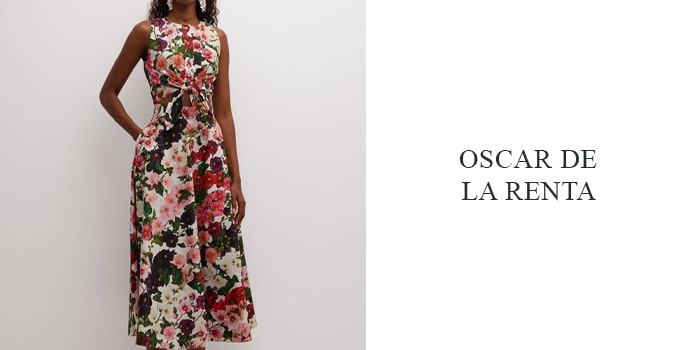 Oscar de la Renta embroidery dress