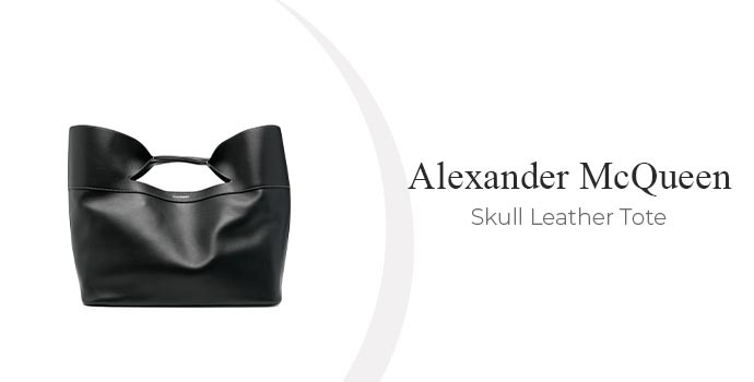 Alexander McQueen skull leather tote