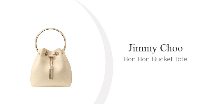 Jimmy Choo bon bon bucket tote