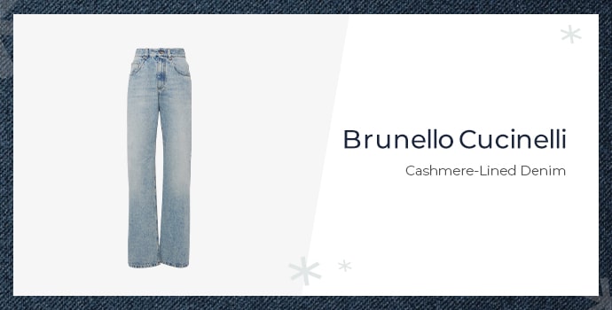 Brunello Cucinelli Cashmere-Lined Denim