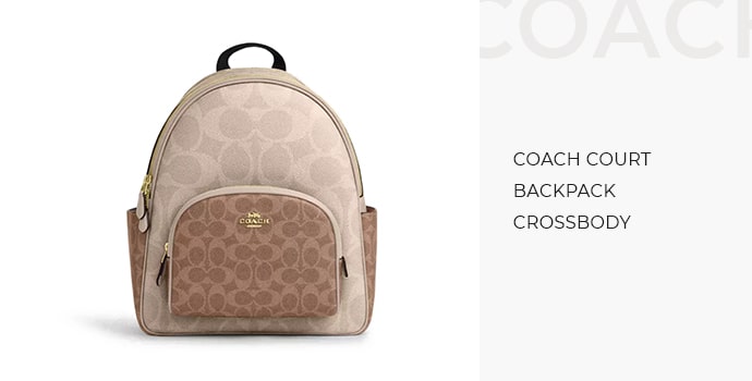 best coach crossbody bag-Coach Court Backpack Crossbody