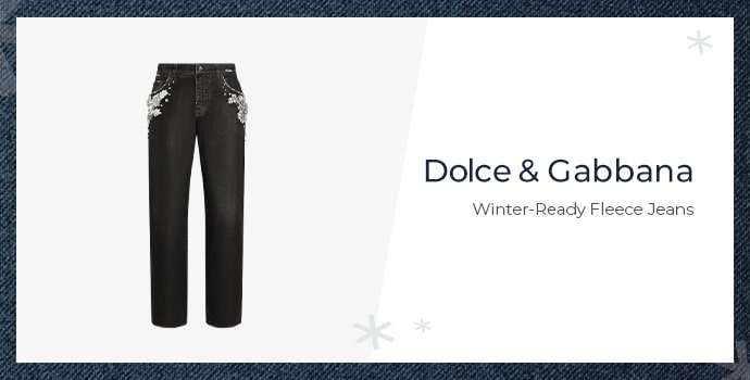 Dolce & Gabbana Winter-Ready Fleece Jeans