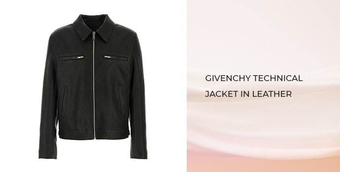 Givenchy technical jacket in leather