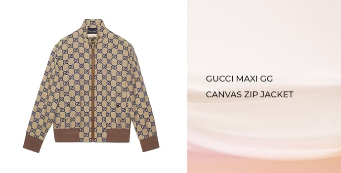 Gucci Maxi GG canvas zip jacket