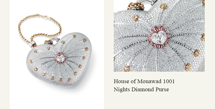 House of Mouawad 1001 Nights Diamond Purse- most expensive clutches