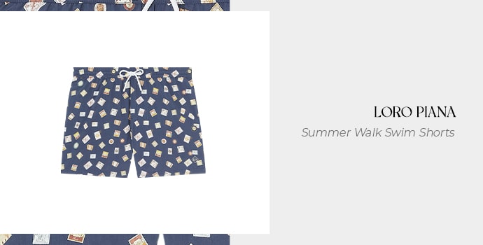 Loro Piana Summer Walk Swim Shorts- mens luxury swim trunks