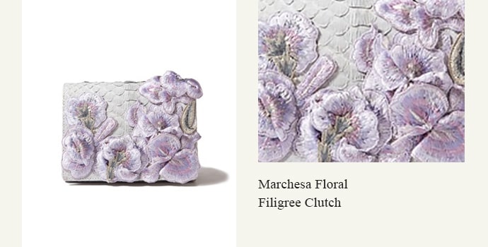 Marchesa Floral Filigree Clutch- most expensive clutches