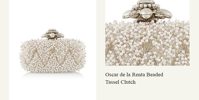 Oscar de la Renta Beaded Tassel Clutch- most expensive clutches