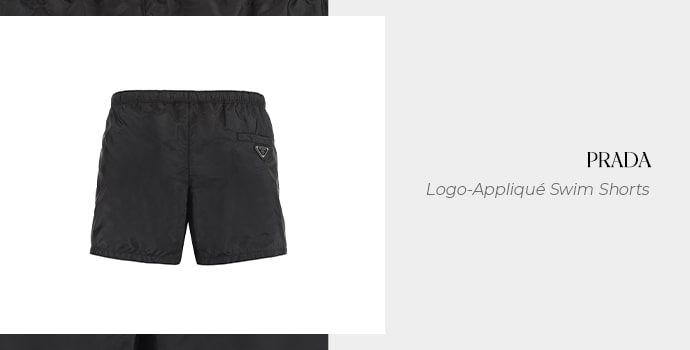 Prada Logo-Appliqué Swim Shorts