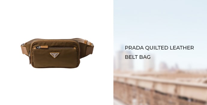Prada Quilted Leather Belt Bag