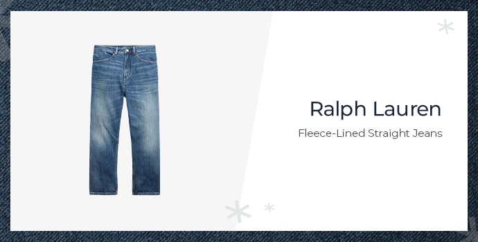 Ralph Lauren Fleece-Lined Straight Jeans