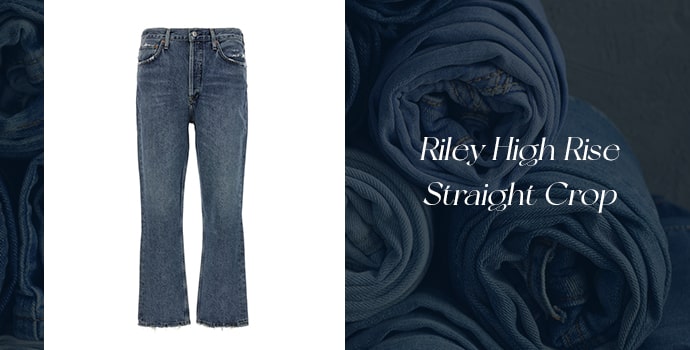 Riley High Rise Straight Crop