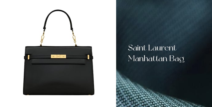 Saint Laurent Manhattan top-handle in shiny alligator