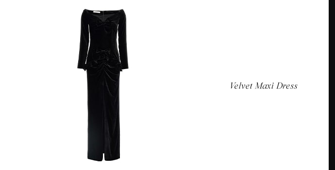 VELVET MAXI DRESS